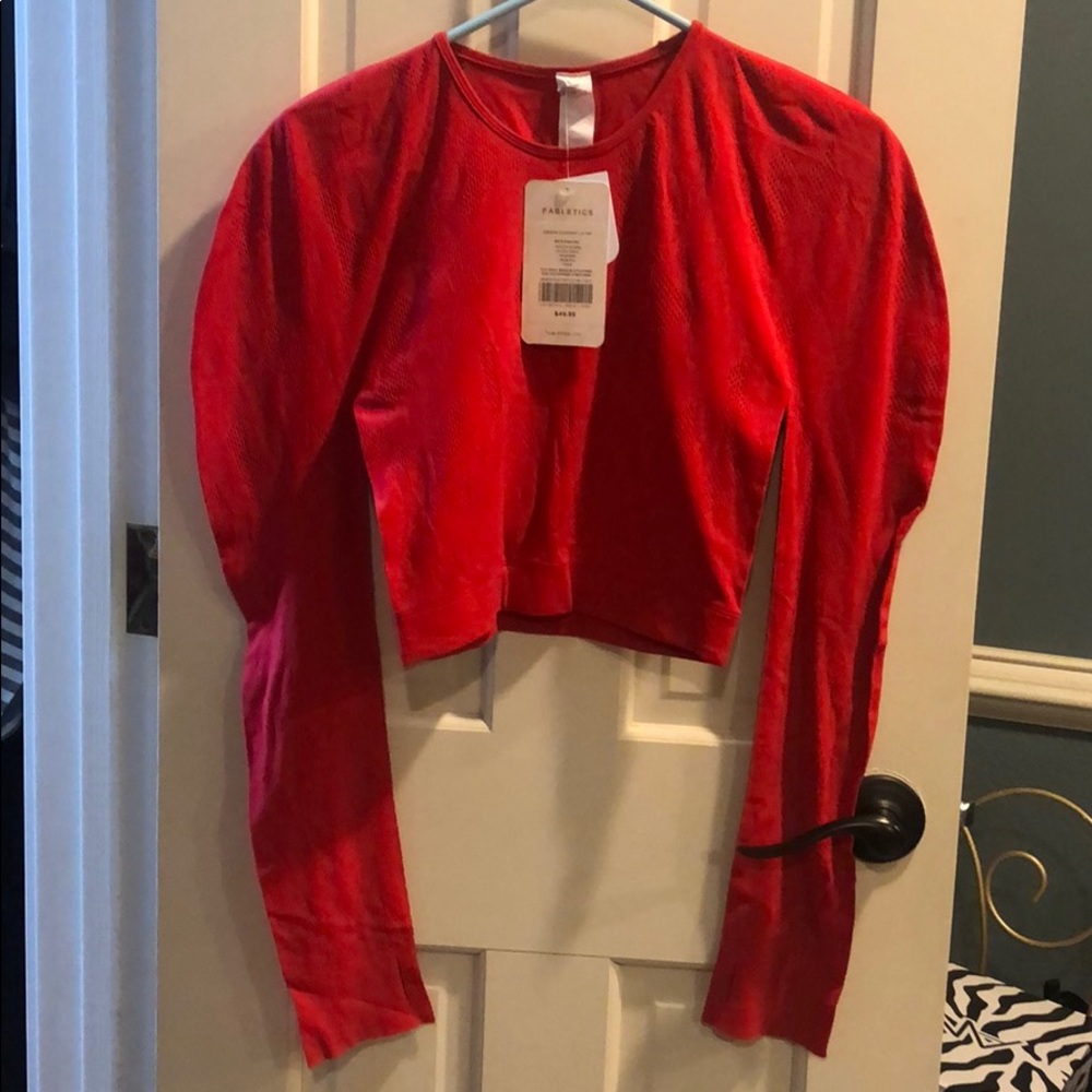Red crop top
